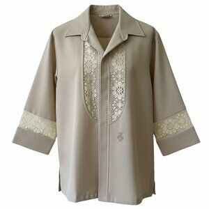 Vintage Tiki Hawaiian Wedding Shirt